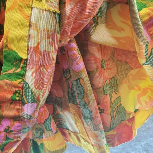 S Vintage Lord & Taylor Flower Power Mod 60's Sleeveless Sun Dress Floral - Picture 13 of 13